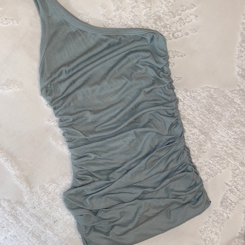 One Shoulder Ribbed Bodycon Mini Dress - Picture 7 of 7